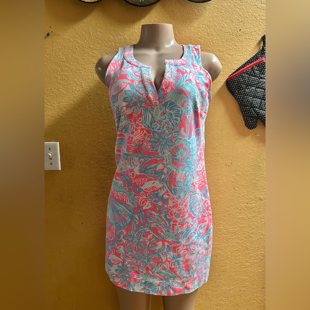 Lilly Pulitzer Floral Print Swim Cover-Up Dress